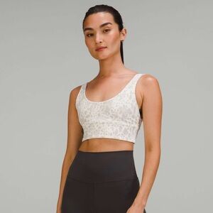 lululemon Align Reversible Bra A/B Cup Cheetah Camo Antique White Multi